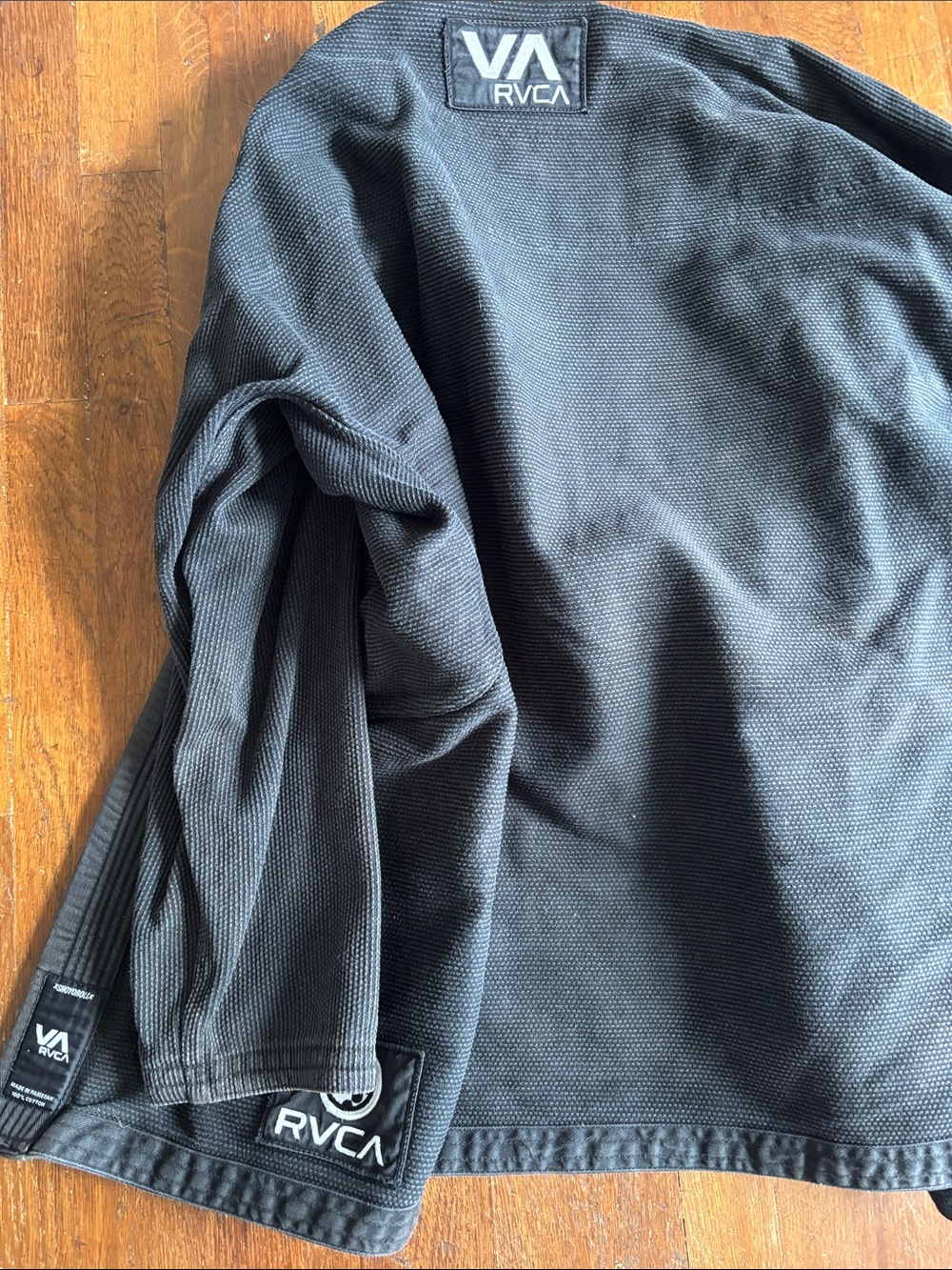 Shoyoroll x RVCA Black Brazilian Jiu-Jitsu Gi with Logo Patches size A2 - Picture 4 of 7